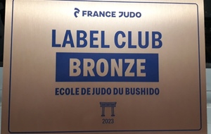 notre club obtient le label de Bronze du comité de Gironde la la fédération